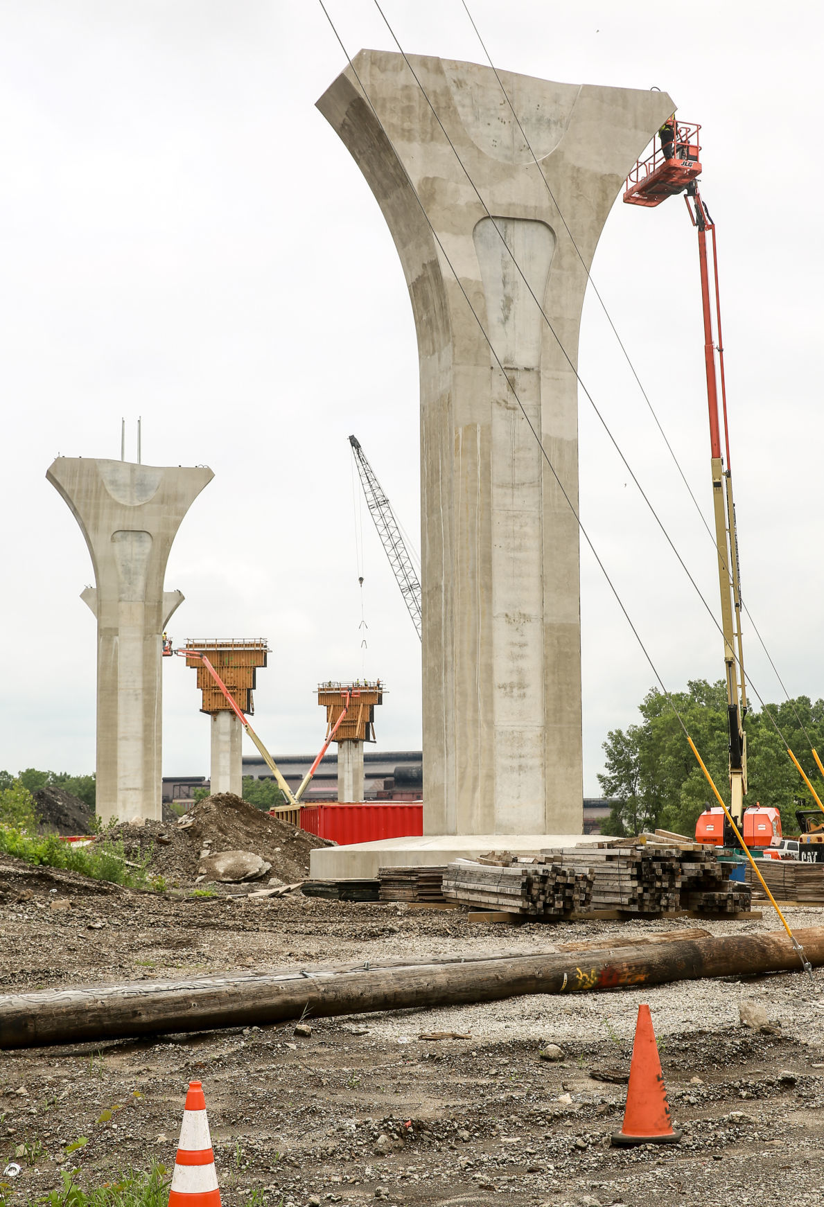 Cline Avenue Bridge construction project